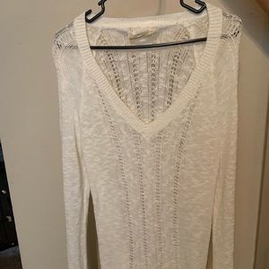 Hollister Cream Sweater